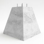 Ancla Piramidal para poste 40x80x75